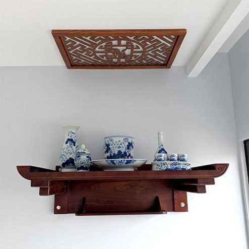 Bàn Thờ Chung Cư Treo Tường Mẫu Đơn Giản BT-2622