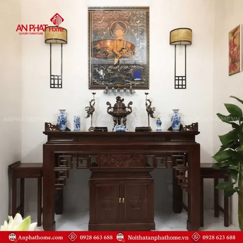 Bàn Thờ Đẹp Cao Cấp Gỗ Gụ BT-2468