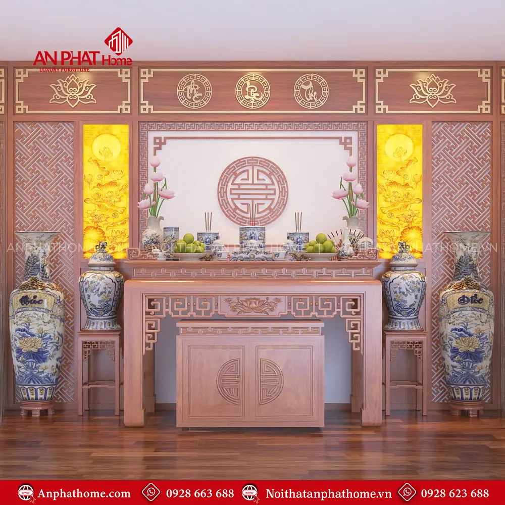Bàn Thờ Đẹp Cao Cấp Hiện Đại Gỗ Hương Đá BT-2365 3 Bàn Thờ Đẹp Cao Cấp Hiện Đại Gỗ Hương Đá BT-2365