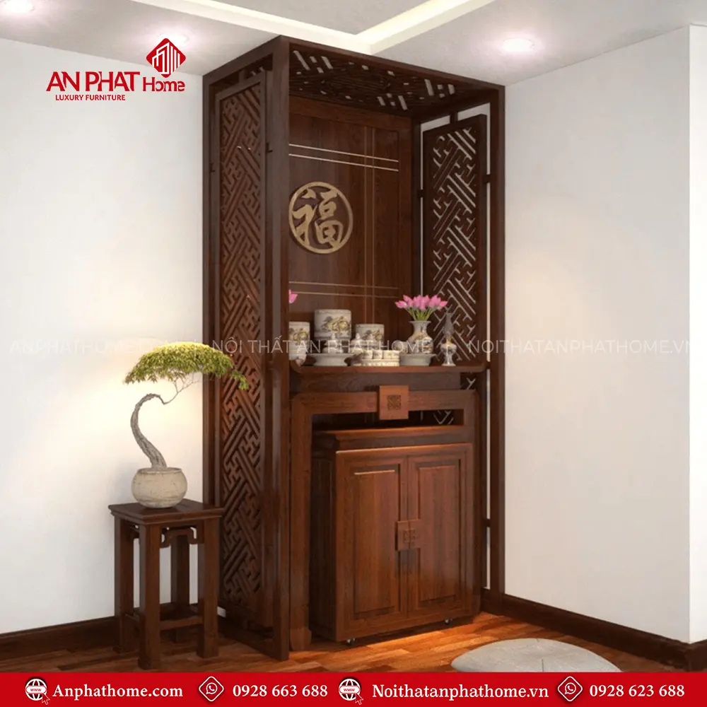 Bàn Thờ Đẹp Cho Nhà Chung Cư BT-2395 6 Bàn Thờ Đẹp Cho Nhà Chung Cư BT-2395