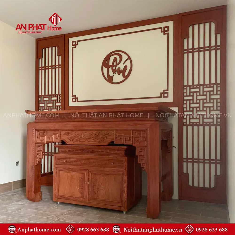 Bàn Thờ Đẹp Gia Tiên Gỗ Hương Đá BT-2533 10 Bàn Thờ Đẹp Gia Tiên Gỗ Hương Đá BT-2533