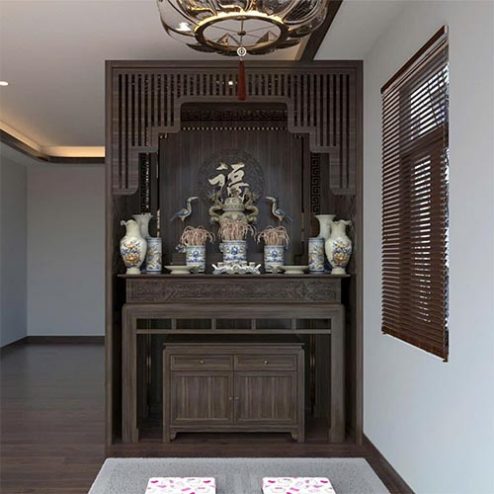 Bàn Thờ Đẹp Tủ Thờ Chung Cư Hiện Đại BT-2739
