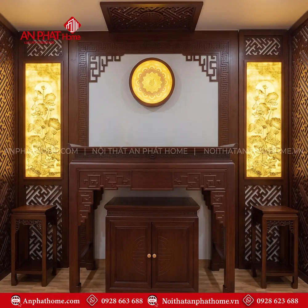 Bàn Thờ Đẹp Tủ Thờ Gia Tiên Gỗ Cao Cấp BT-2750 12 Bàn Thờ Đẹp Tủ Thờ Gia Tiên Gỗ Cao Cấp BT-2750