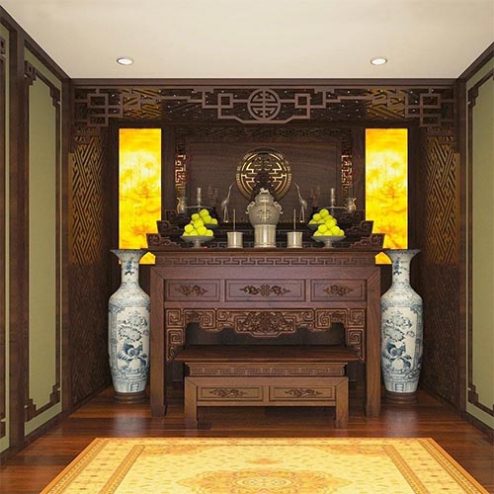 Bàn Thờ Gia Tiên Án Gian Thờ Hiện Đại Cao Cấp BT-2598