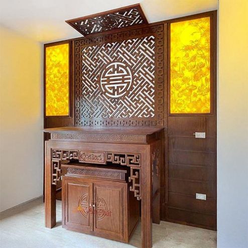 Bàn Thờ Gia Tiên Gỗ Gõ Đỏ BT-2504