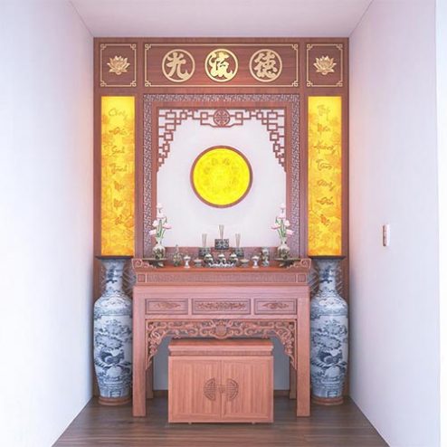 Bàn Thờ Gia Tiên Gỗ Hương Đá BT-2315