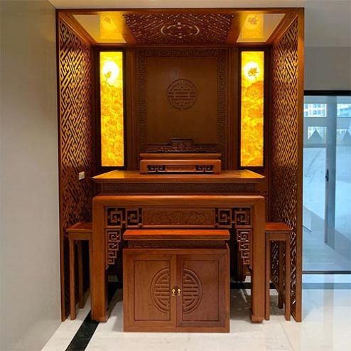 Bàn Thờ Gia Tiên Gỗ Hương Đá BT-2459