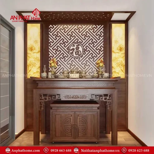Bàn Thờ Gia Tiên Hiện Đại BT-2495