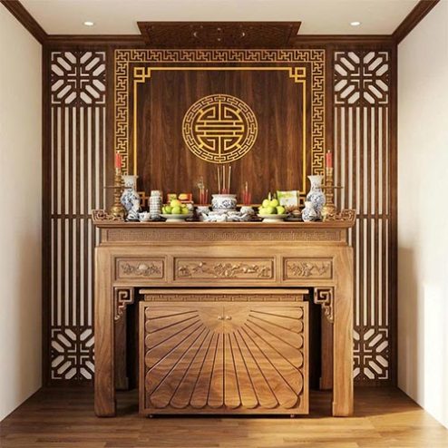 Bàn Thờ Gia Tiên Hiện Đại Mẫu Thiết Kế BT-2589