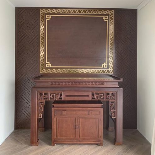 Bàn Thờ Gia Tiên Tủ Thờ Đẹp Gỗ Gõ Đỏ BT-2584