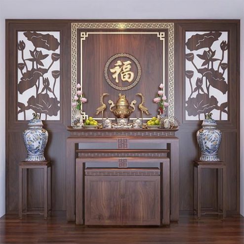 Bàn Thờ Gia Tiên Tủ Thờ Hiện Đại BT-2593
