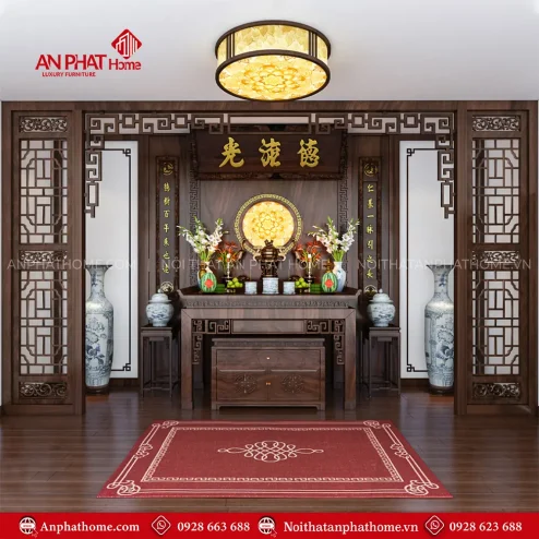 Bàn Thờ Gỗ Đẹp Mẫu Thiết Kế Hiện Đại BT-2425