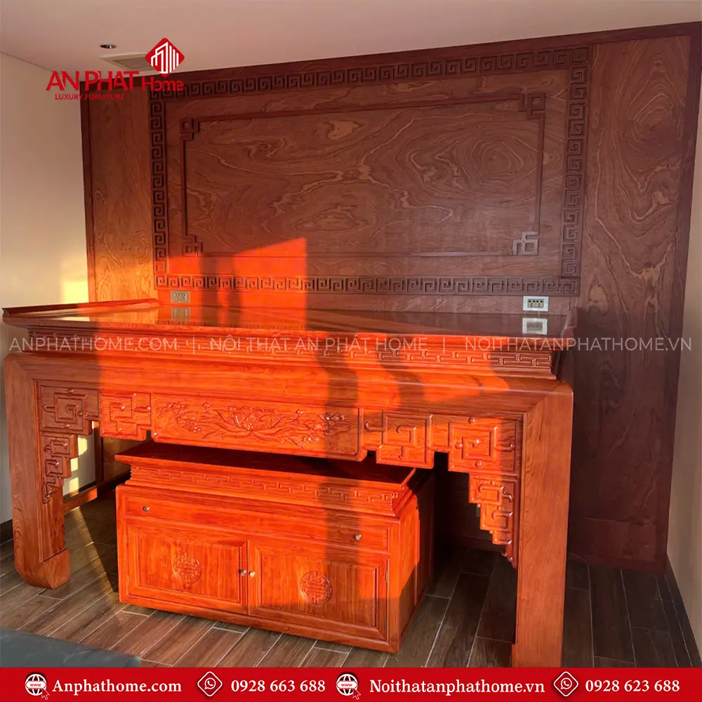 Bàn Thờ Gỗ Hương Đá Cao Cấp BT-2547 11 Bàn Thờ Gỗ Hương Đá Cao Cấp BT-2547