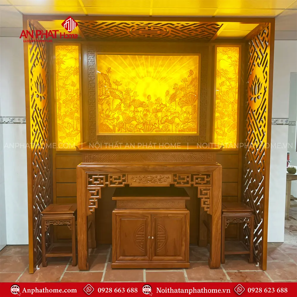 Bàn Thờ Hiện Đại Gỗ Gõ Đỏ BT-2510 9 Bàn Thờ Hiện Đại Gỗ Gõ Đỏ BT-2510
