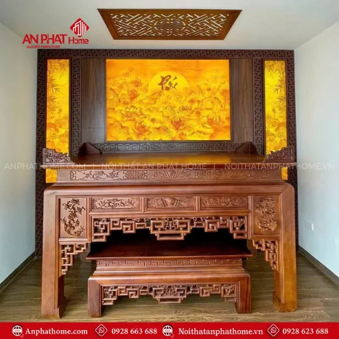 Bàn Thờ Hiện Đại Gỗ Hương Đá BT-2600