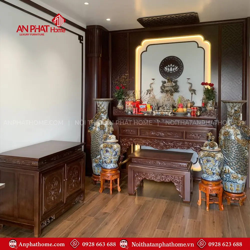 Bàn Thờ Nhị Cấp Hiện Đại Cho Không Gian Thờ BT-2754 11 Bàn Thờ Nhị Cấp Hiện Đại Cho Không Gian Thờ BT-2754