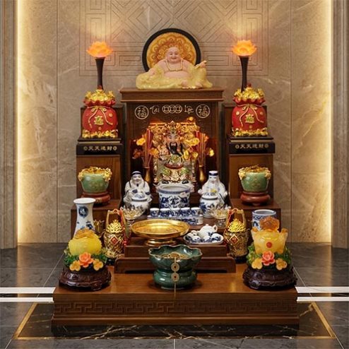 Bàn Thờ Ông Địa Đẹp Hiện Đại BT-2709