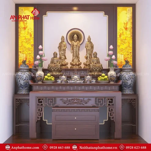 Bàn Thờ Phật Tam Cấp Đẹp BT-2407