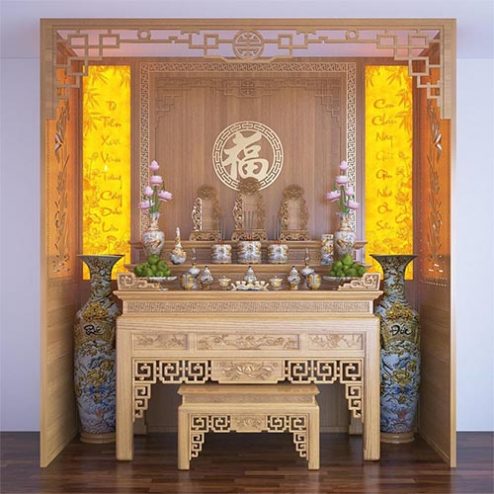 Bàn Thờ Tam Cấp Gỗ Đẹp BT-2441