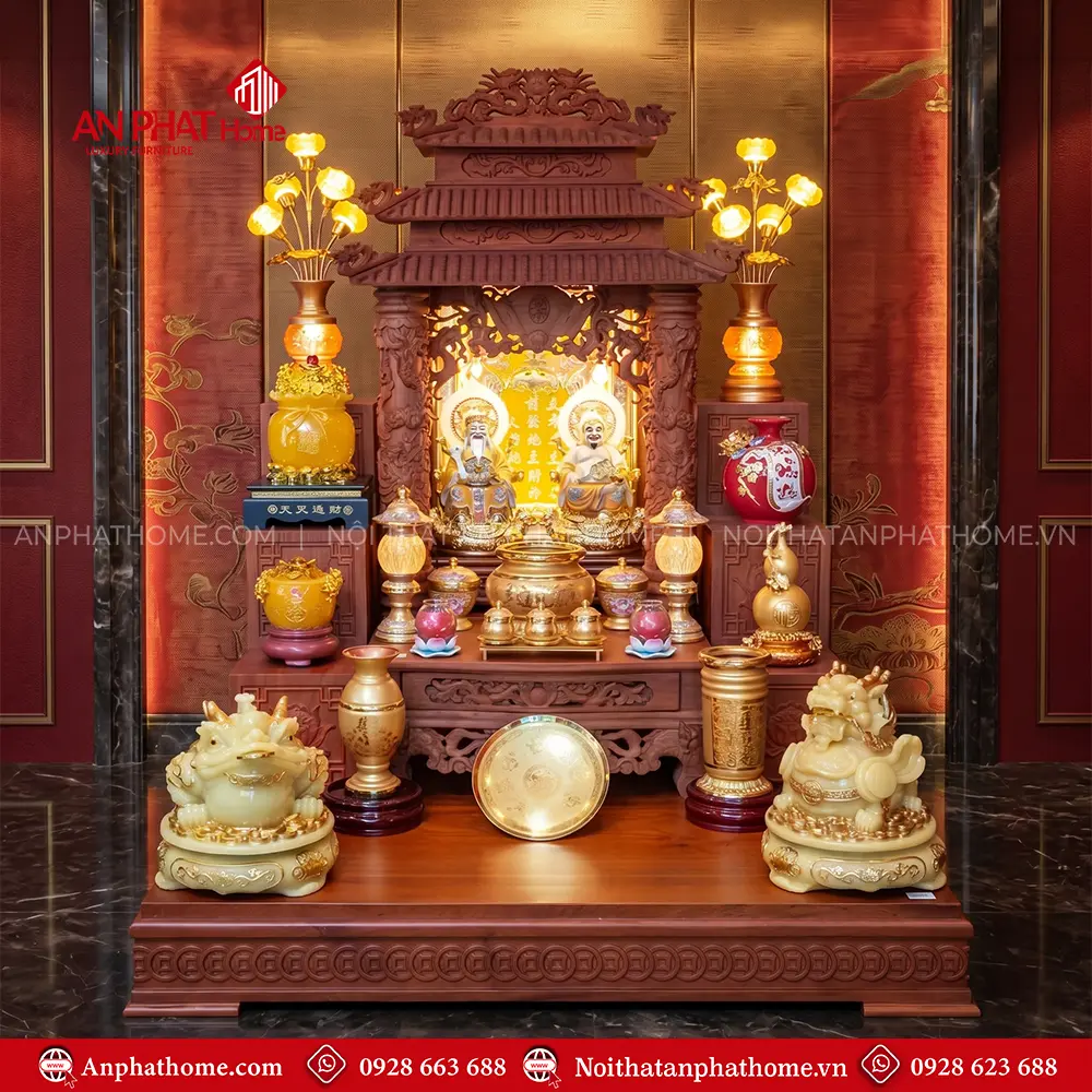 Bàn Thờ Thần Tài Ông Địa Gỗ Hương Cao Cấp Đồ Thờ Nhập Khẩu BT-2719 5 Bàn Thờ Thần Tài Ông Địa Gỗ Hương Cao Cấp Đồ Thờ Nhập Khẩu BT-2719