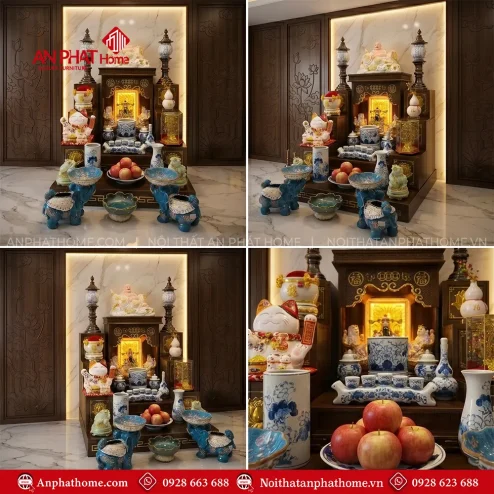 Bàn Thờ Thần Tài Ông Địa Gốm Sứ Bát Tràng Men Lam Cao Cấp BT-2680 4 ban tho than tai ong dia gom su bat trang men lam cao cap bt 268000002