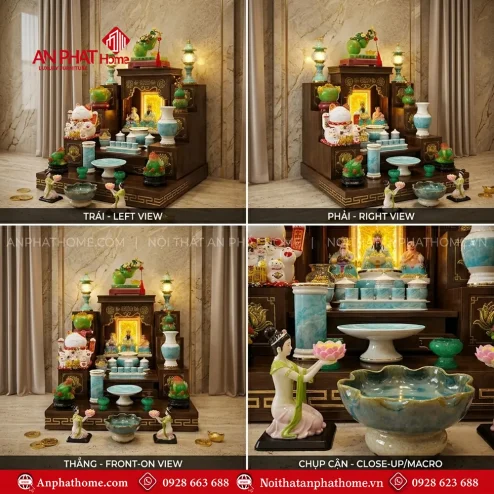 Bàn Thờ Thần Tài Thổ Địa Đồ Thờ Giả Đá Xanh Cao Cấp BT-2674 4 ban tho than tai tho dia do tho gia da xanh cao cap bt 267400002