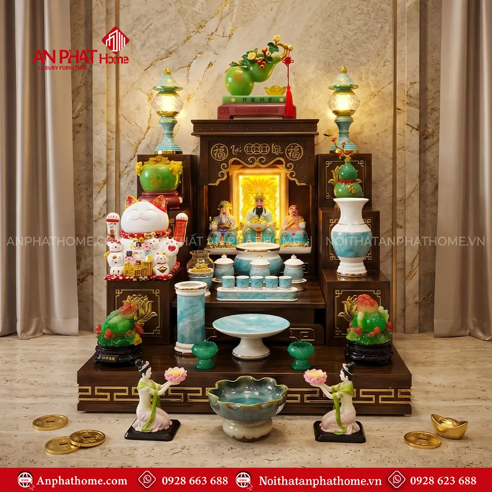Bàn Thờ Thần Tài Thổ Địa Đồ Thờ Giả Đá Xanh Cao Cấp BT-2674 5 Bàn Thờ Thần Tài Thổ Địa Đồ Thờ Giả Đá Xanh Cao Cấp BT-2674