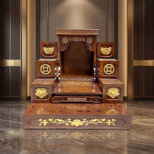 Bàn Thờ Thần Tài Thổ Địa Mái Bằng Hiện Đại BT-2734