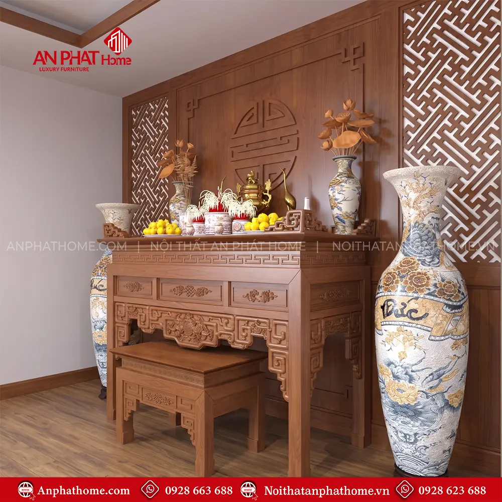 Bàn Thờ Tổ Tiên Đẹp BT-2512 10 Bàn Thờ Tổ Tiên Đẹp BT-2512
