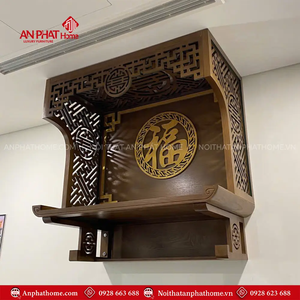 Bàn Thờ Treo Tường Kết Hợp Vách Ốp Bàn Thờ Đẹp BT-2668 9 Bàn Thờ Treo Tường Kết Hợp Vách Ốp Bàn Thờ Đẹp BT-2668
