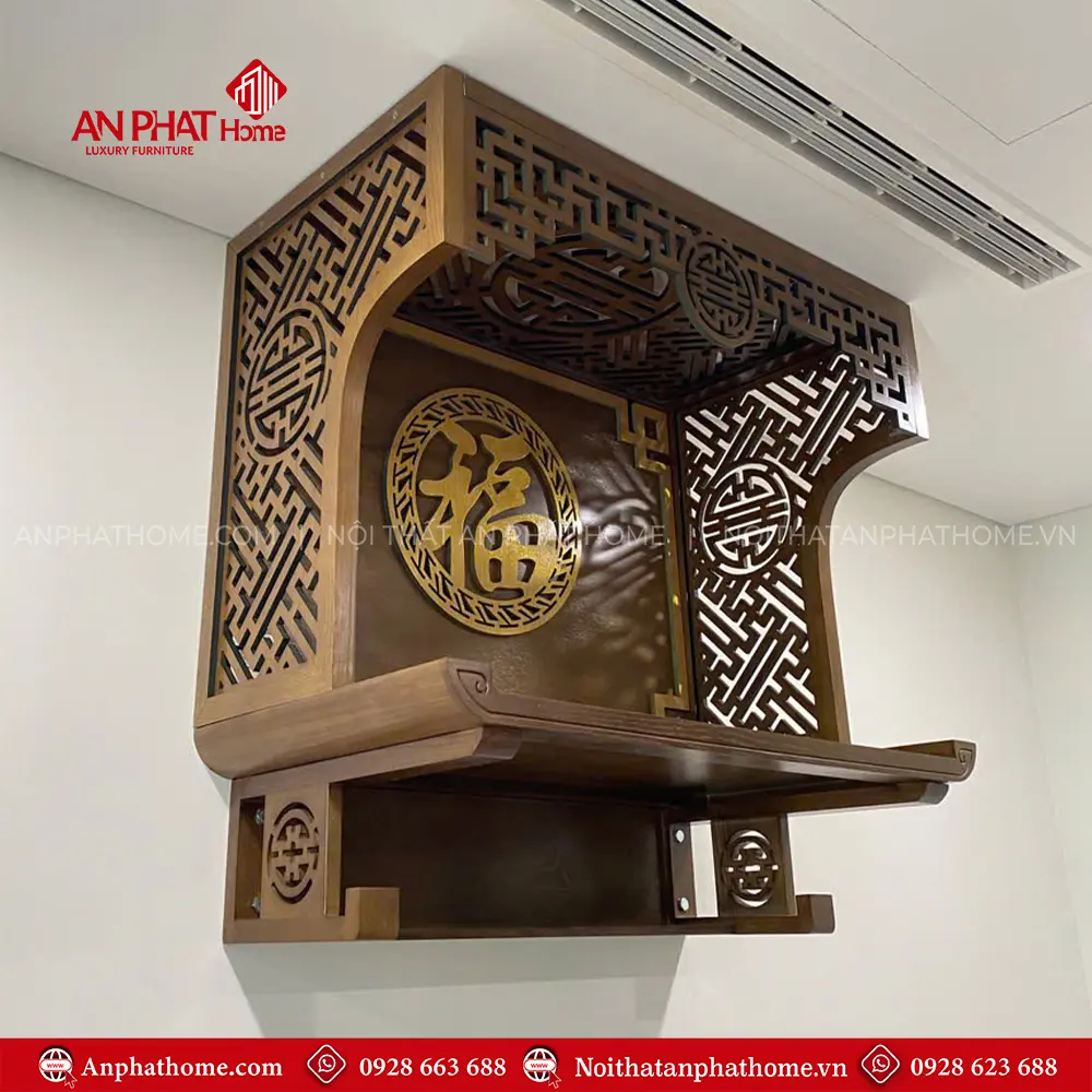 Bàn Thờ Treo Tường Kết Hợp Vách Ốp Bàn Thờ Đẹp BT-2668 7 Bàn Thờ Treo Tường Kết Hợp Vách Ốp Bàn Thờ Đẹp BT-2668