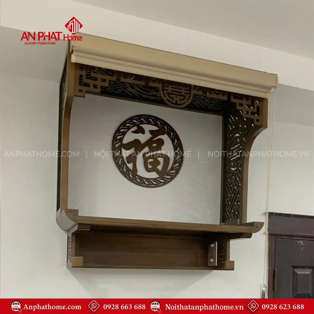 Bàn Thờ Treo Tường Kết Hợp Vách Và Rèm Che Hiện Đại BT-2667 11 Bàn Thờ Treo Tường Kết Hợp Vách Và Rèm Che Hiện Đại BT-2667