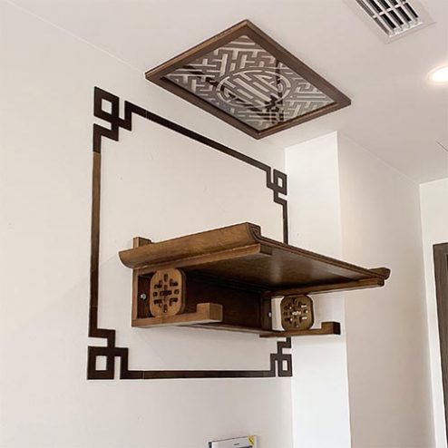 Bàn Thờ Treo Tường Kết Hợp Viền Góc BT-2634
