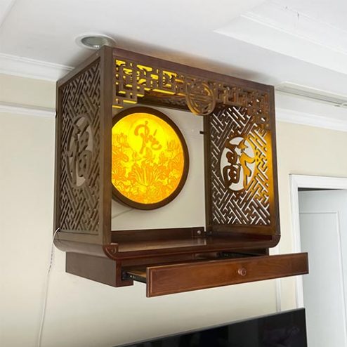 Bàn Thờ Treo Tường Mẫu Thiết Kế Hiện Đại Đẹp BT-2645