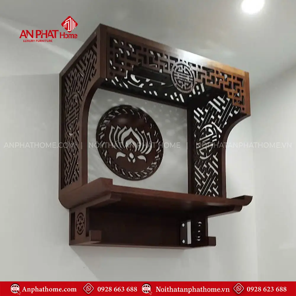 Bàn Thờ Treo Tường Nhỏ Gọn Đẹp BT-2671 9 Bàn Thờ Treo Tường Nhỏ Gọn Đẹp BT-2671