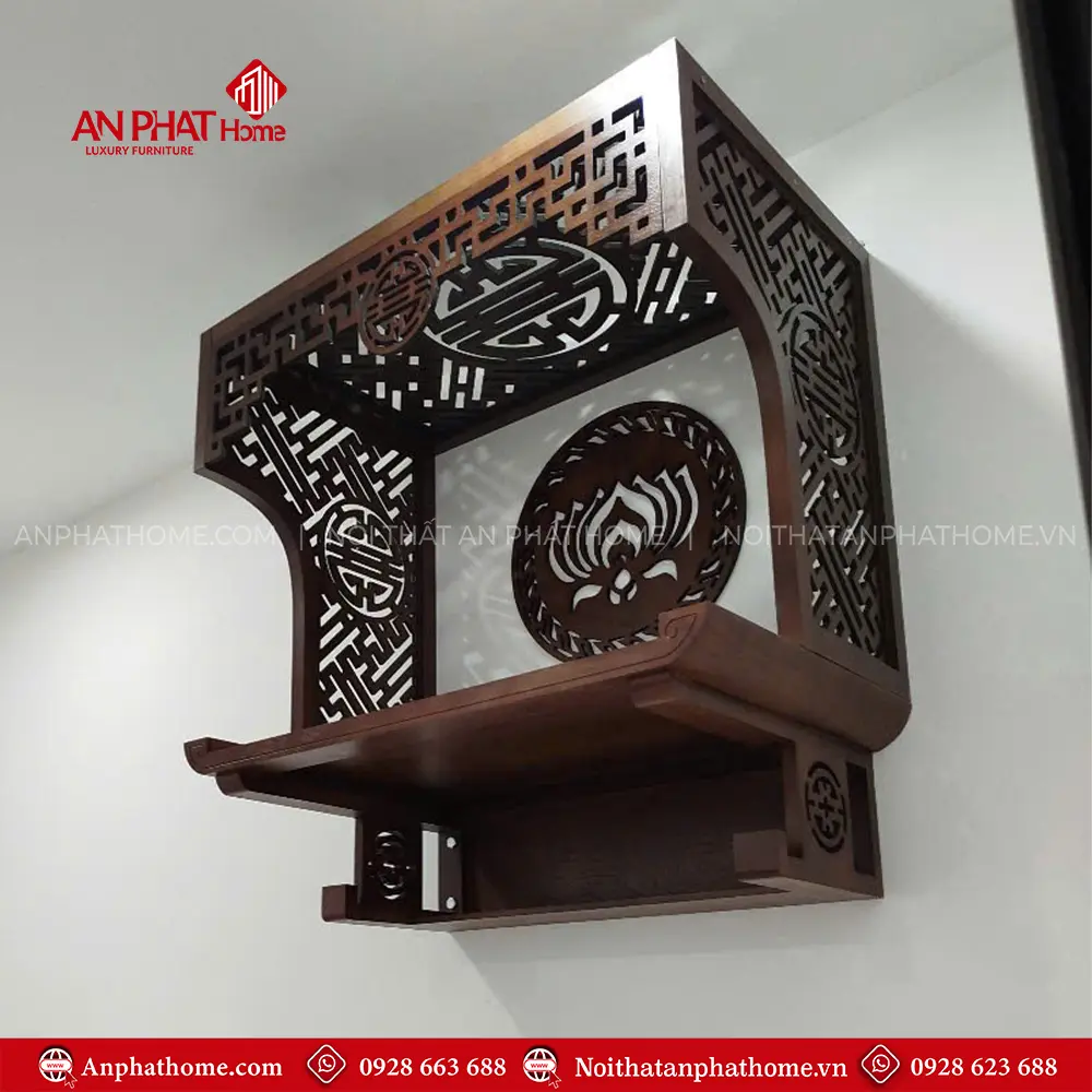 Bàn Thờ Treo Tường Nhỏ Gọn Đẹp BT-2671 7 Bàn Thờ Treo Tường Nhỏ Gọn Đẹp BT-2671