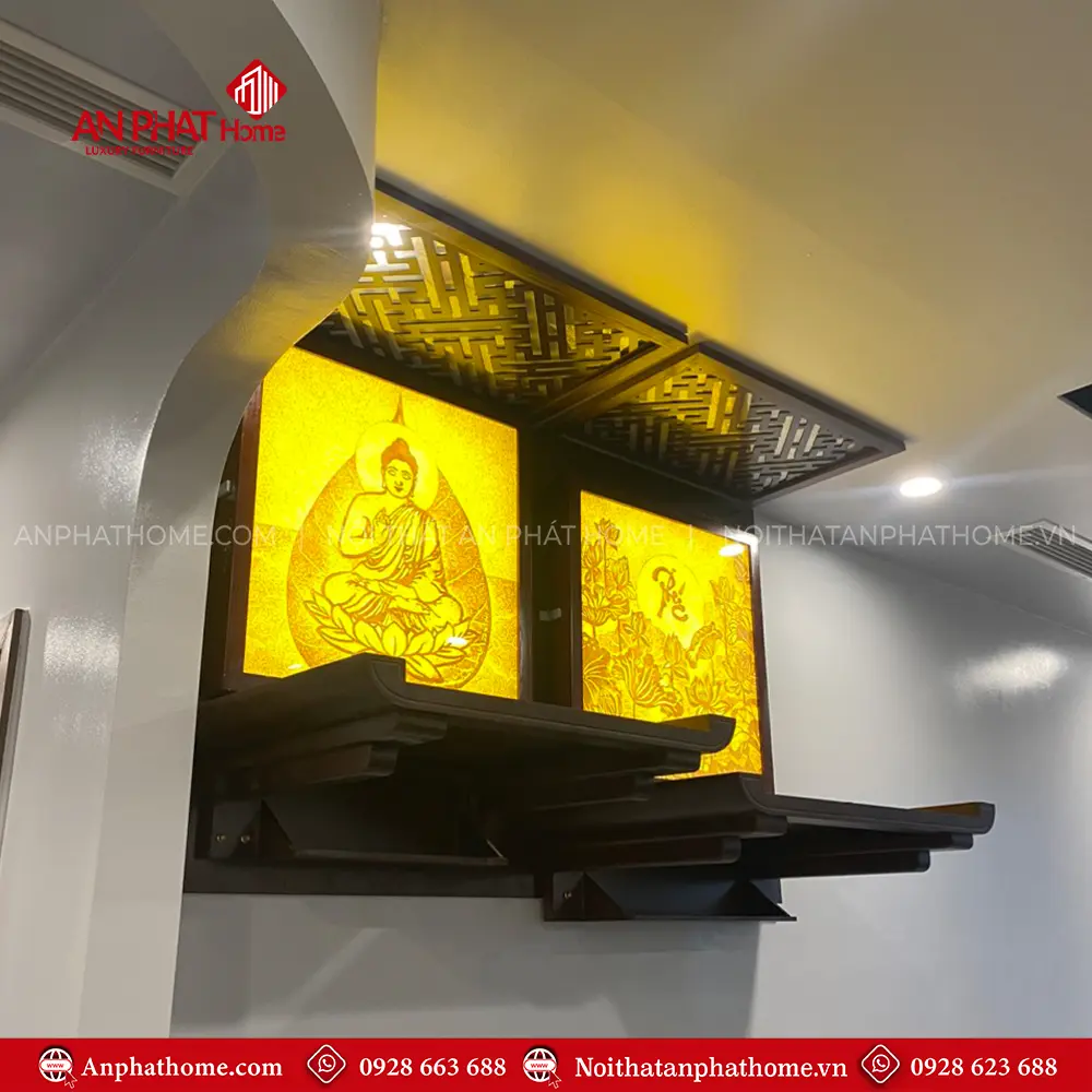 Bàn Thờ Treo Tường Phật Kết Hợp Gia Tiên Mẫu Đẹp BT-2661 9 Bàn Thờ Treo Tường Phật Kết Hợp Gia Tiên Mẫu Đẹp BT-2661