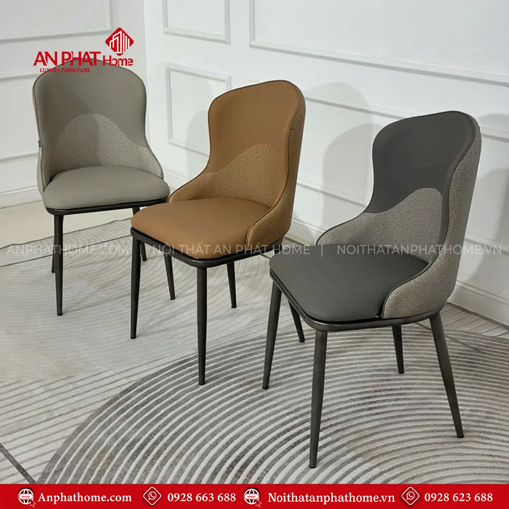 Ghế Ăn Bọc Da Cao Cấp Nhập Khẩu GA98 3 Ghế Ăn Bọc Da Cao Cấp Nhập Khẩu GA98