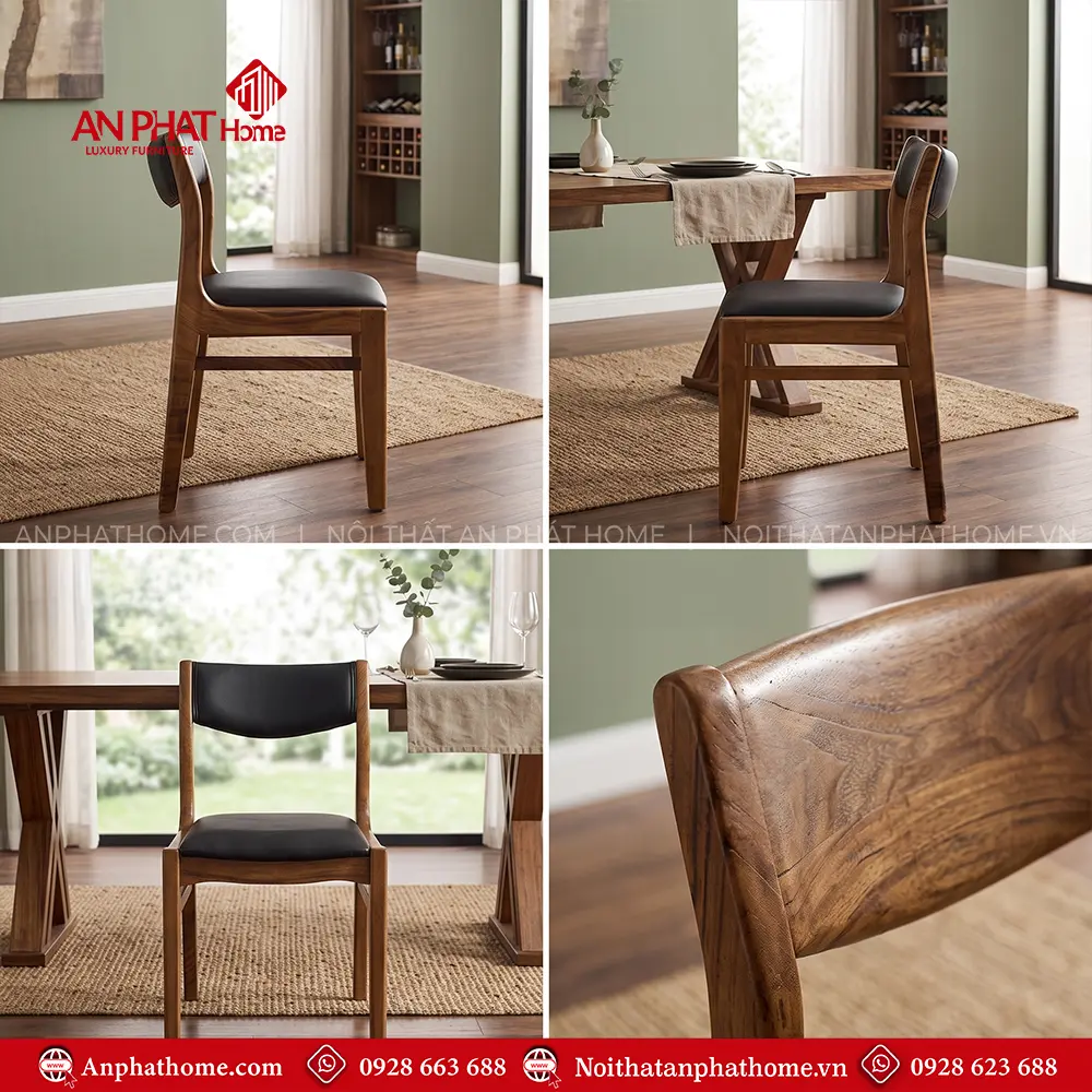 Ghế Ăn Cao Cấp Gỗ Me Tây Nhập Khẩu Đẹp GAG675 8 Ghế Ăn Cao Cấp Gỗ Me Tây Nhập Khẩu Đẹp GAG675