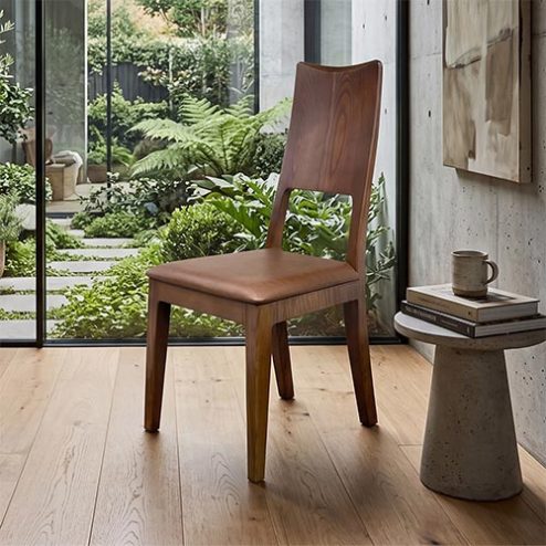 Ghế Ăn Gỗ Sồi Đệm Da Mẫu Hiện Đại GAG673