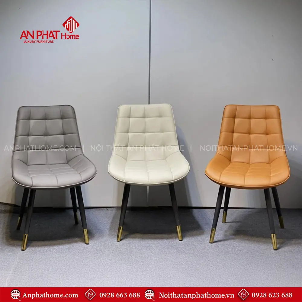 Ghế Ăn Hiện Đại Loft Caro Nhập Khẩu Bọc Da Cao Cấp GA41 5 Ghế Ăn Hiện Đại Loft Caro Nhập Khẩu Bọc Da Cao Cấp GA41