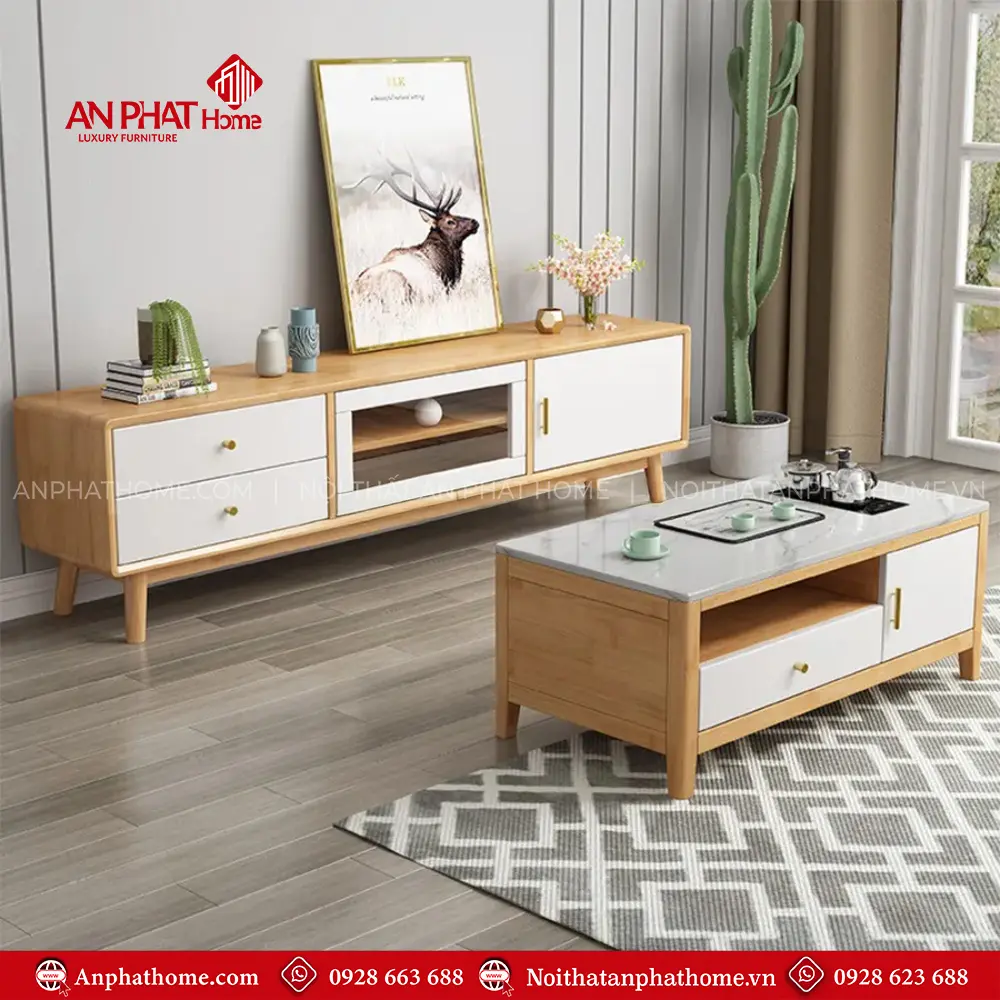 Kệ Tivi Kết Hợp Bàn Trà Hiện Đại T-5404 8 Kệ Tivi Kết Hợp Bàn Trà Hiện Đại T-5404