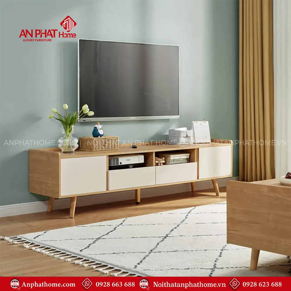 Kệ Tivi Phòng Khách Gỗ Công Nghiệp T-5390 9 Kệ Tivi Phòng Khách Gỗ Công Nghiệp T-5390