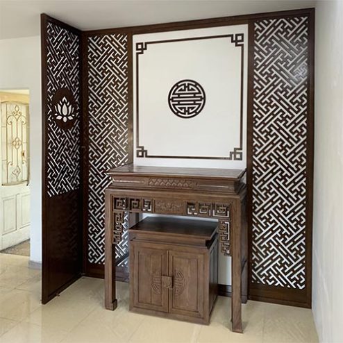 Không Gian Bàn Thờ Đơn Giản Tủ Thờ Đẹp BT-2579