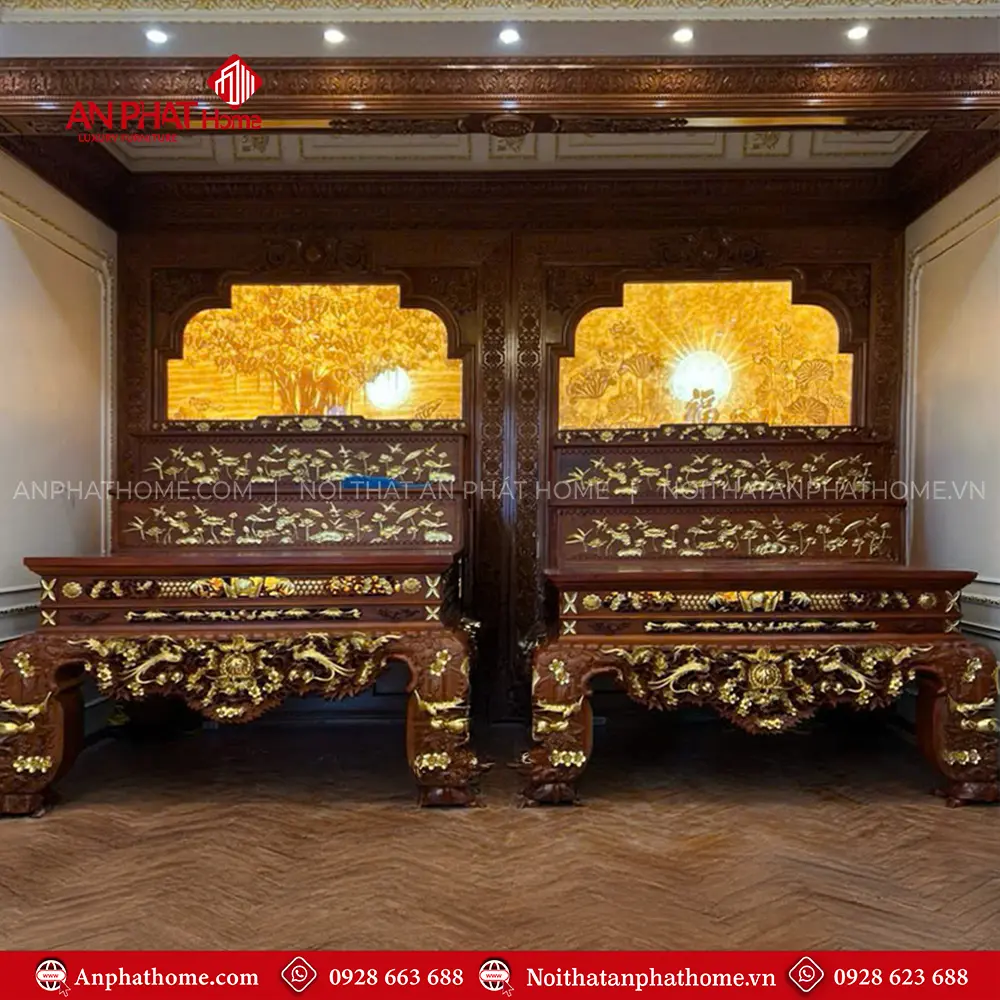 Không Gian Sập Thờ Phật Và Gia Tiên Cao Cấp BT-2528 9 Không Gian Sập Thờ Phật Và Gia Tiên Cao Cấp BT-2528