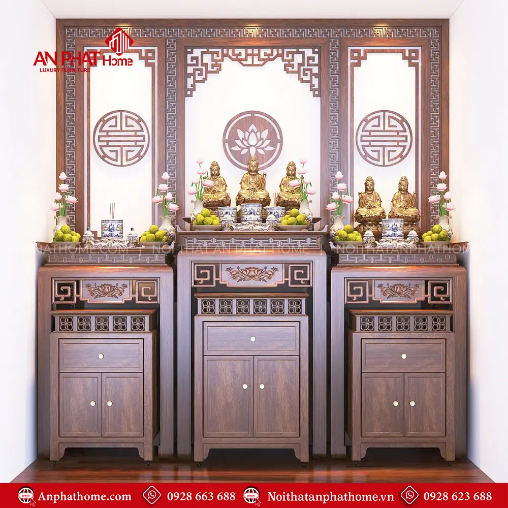 Không Gian Thờ 3 Bàn Đẹp BT-2358 3 Không Gian Thờ 3 Bàn Đẹp BT-2358