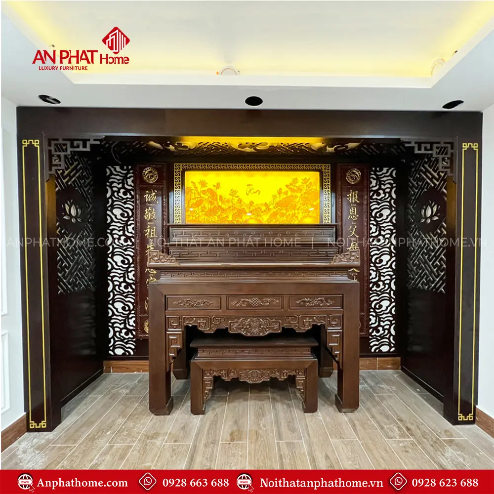 Không Gian Thờ Cao Cấp Bàn Thờ Tam Cấp Gỗ Gụ BT-2478 9 Không Gian Thờ Cao Cấp Bàn Thờ Tam Cấp Gỗ Gụ BT-2478