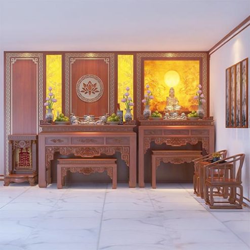 Không Gian Thờ Cao Cấp Cho Nhà Phố BT-2350