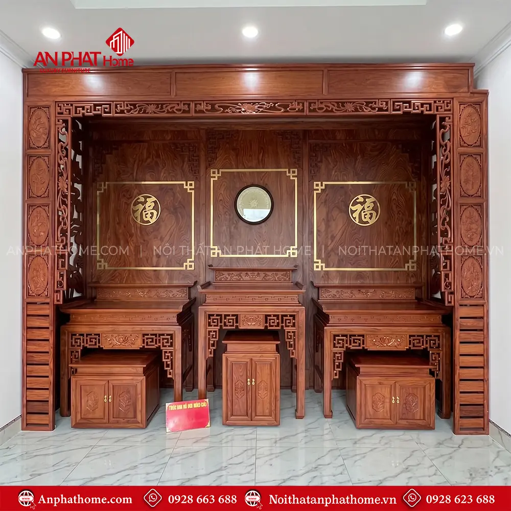 Không Gian Thờ Đẹp Cao Cấp Gỗ Hương Đá BT-2747 7 Không Gian Thờ Đẹp Cao Cấp Gỗ Hương Đá BT-2747