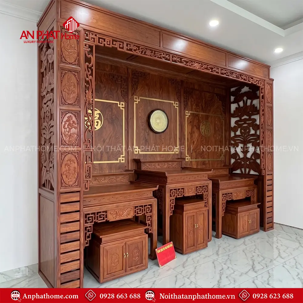 Không Gian Thờ Đẹp Cao Cấp Gỗ Hương Đá BT-2747 9 Không Gian Thờ Đẹp Cao Cấp Gỗ Hương Đá BT-2747